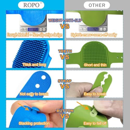 ROPO Dog Bath Brush, Dog Shampoo Brush - Image 2