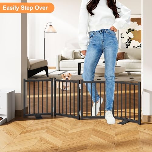 Snughome Short Dog Gate Indoor, Expands Up to 48’’ Wide Foldable Pet Gates - Image 7