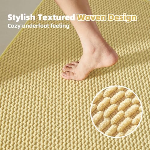 TYUU Large Bathroom Rugs Non Slip Washable Bath Rugs Super Absorbent Bathroom - Image 2