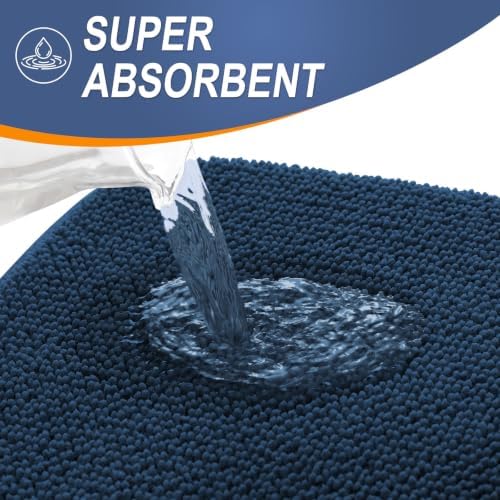 OLANLY Thick Memory Foam Large Bathroom Rug 40x32, Absorbent Bath Mat - Image 3