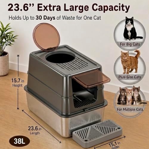 Stainless Steel Cat Litter Box - Image 3