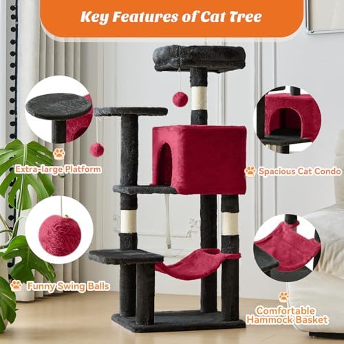 44 Inch Small Cat Tree Tower for Indoor Cats and Kittens - Image 4