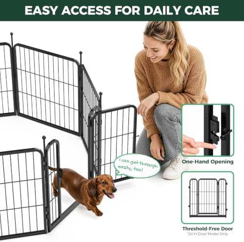 FXW Rollick Dog Playpen, Yard & RV Camping, 8 Panels - Image 4