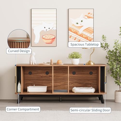 Cat Litter Box Furniture for 2 Cats - Image 4