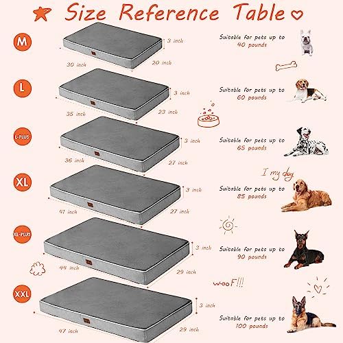 EHEYCIGA Large Washable Dog Crate Bed - Image 6