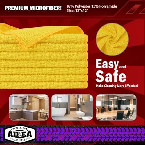 AIDEA Microfiber Cleaning Cloth-20PK, Microfiber Towels - Image 6