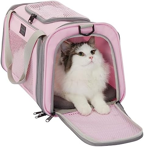 Petsfit Cat Carrier Airline Approved, 17.5×10.5×10.5 in by Petsfit