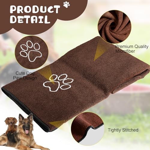 Chumia 4 Pcs Dog Towels for Drying, 16 x 32 Inch - Image 3