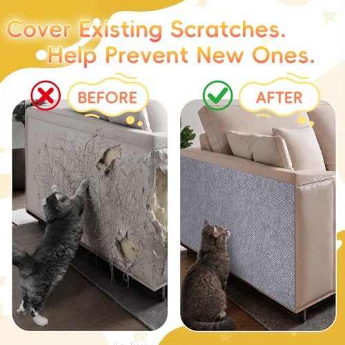 Cat Scratch Furniture Protector, Self-Adhesive Cat Couch Protector - Image 4