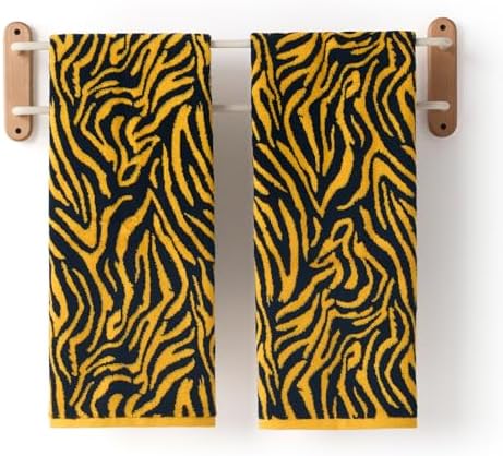 REDKISS 100% Cotton Zebra Print Hand Towels by REDKISSOnline
