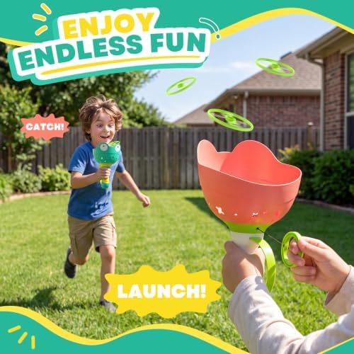 Flying Disc Launcher Toy, Outdoor Toys - Image 3
