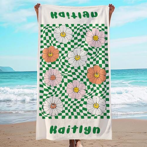 JML Custom Flower Beach Towel by JML