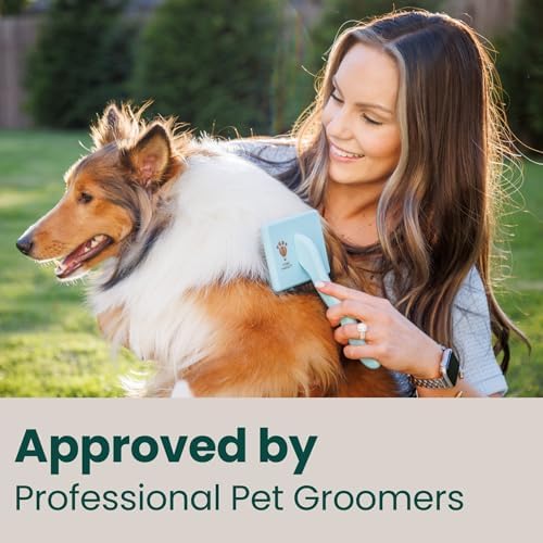 Pet Slicker Brush With Soft Massage Grooming Stainless Steel Pins - Image 4