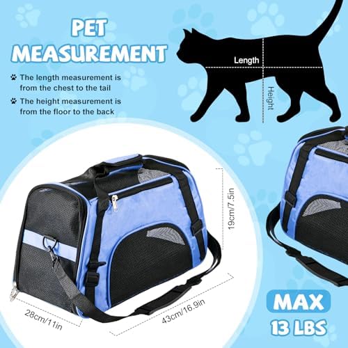 Sweetude 4 Pcs Cat Carrier Soft-Sided Pet Carrying Bag - Image 2
