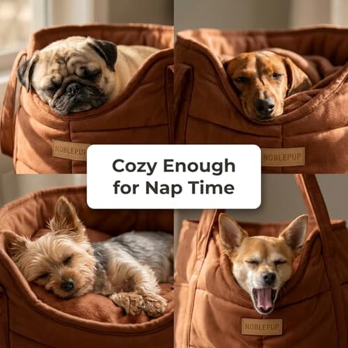 Plush Dog Purse Carrier for Small Dogs, Soft Tote - Image 3