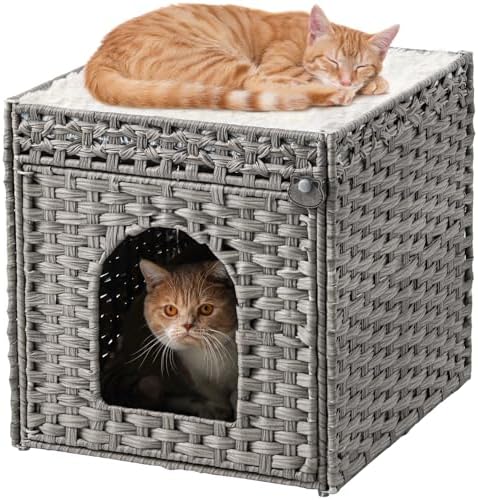 SETVSON Cat Houses for Indoor Cats Extra Large Double Cat Cave by SETVSON