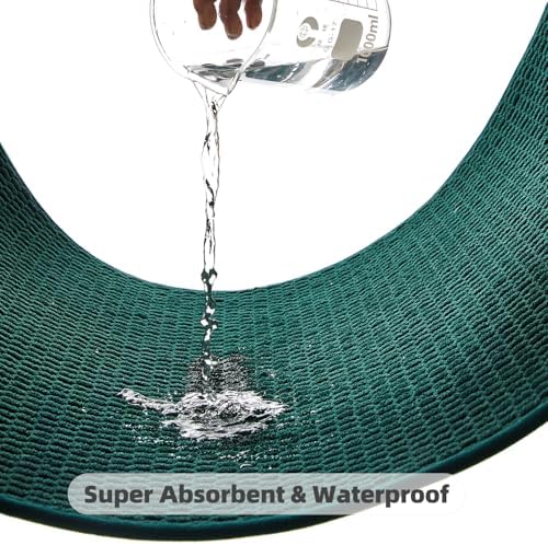 TYUU Bathroom Runner Rugs, Long Bath Mat Runner Washable Thin Quick Dry Low - Image 6