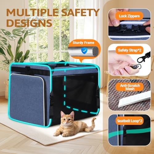 Petskd Side Expandable Extra Large Cat Carrier - Image 4