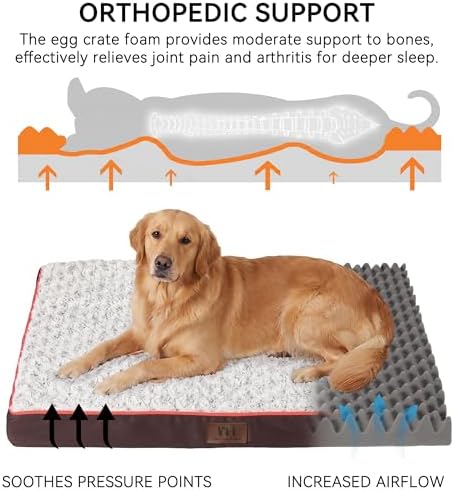 WESTERN HOME WH Orthopedic Dog Bed Medium Size Dog Washable Pet Bed - Image 3