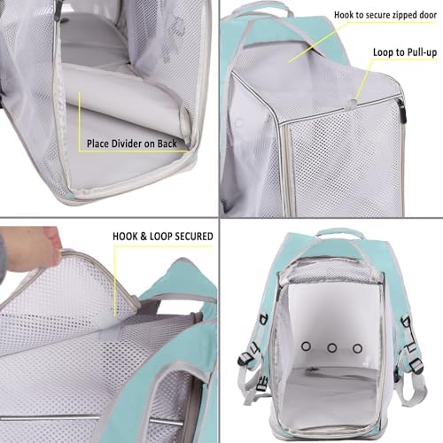 Square Back Extension Pet Backpack Carrier - Image 3
