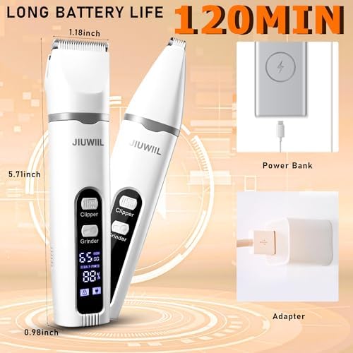 Dog Clippers for Grooming, 4 in 1 Dog Grooming Kit Hair Clipper - Image 5