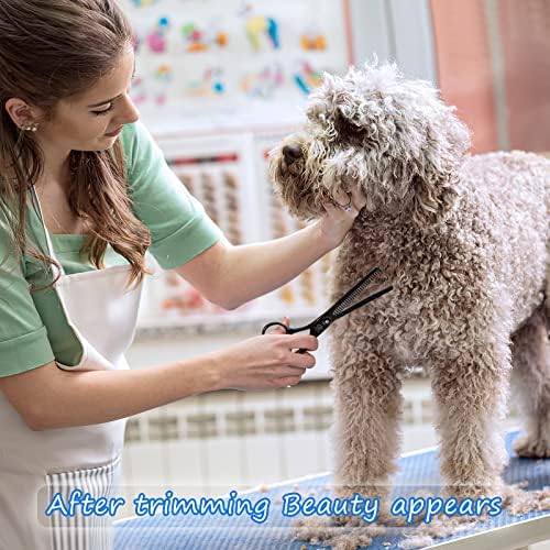 Dog Grooming Scissors Kit with Safety Round Tips, GLADOG Professional 5 in 1 - Image 6