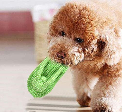 Sunglow Dog Toy Interactive Chewing Rope Ball Toys Natural Cotton Washable - Image 3