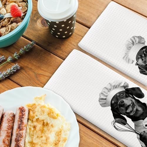 Dog Kitchen Towels Decor Set of 2 - Image 4