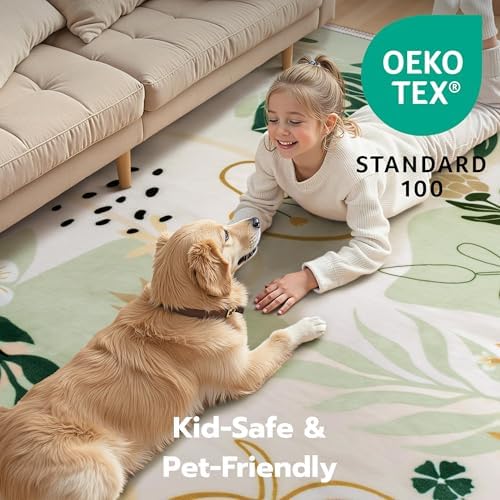 Joiedomi Area Rugs for Bedroom 3x5 Washable Rug Non Slip Small Carpet - Image 4