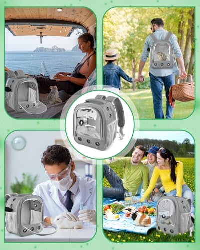 DBNESS Guinea Pig Carrier Backpack, Portable Rabbit Travel Carring Bag - Image 6