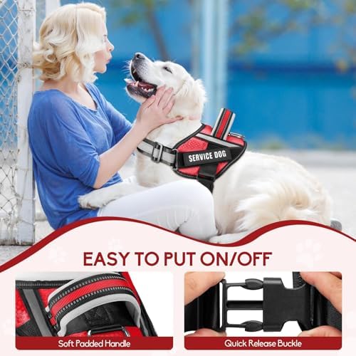 Service Dog Vest Harness and Leash Set, Animire in Training Dog Harness - Image 4