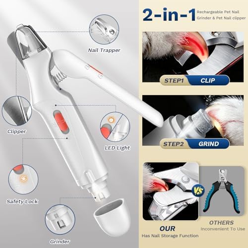 2-in-1 Dog & Cat Nail Clippers and Grinder - Image 2