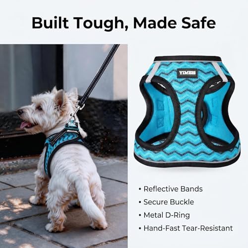 No Pull Dog Puppy Harness and Leash Set Reflective Mesh Vest Large - Image 5