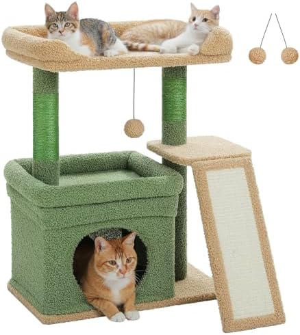 PEQULTI Cat Tree for Small Medium Cats by PEQULTI