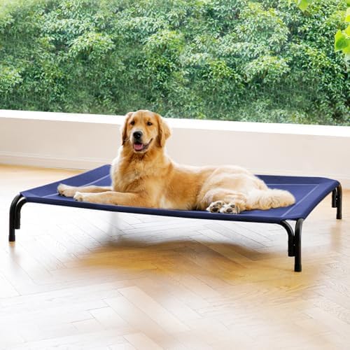 Elevated Dog Bed Outdoor Cooling Raised Cot by DOPEDIO