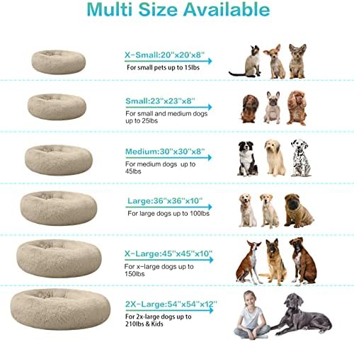 SAVFOX 54 inches Calming Donut Dog Bed - Image 3
