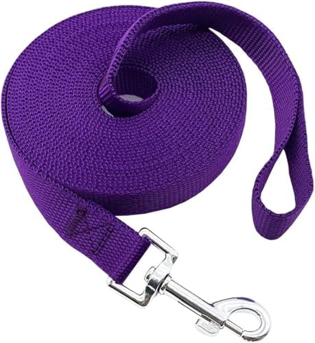 Nylon Training Dog Leash for Small Medium Large Dogs, 15ft 20ft 30ft 50ft 100ft by FancyCorgi
