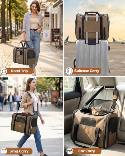 Morpilot Cat Carrier Soft for Large Medium Cats and Puppy up to 20lbs - Image 4