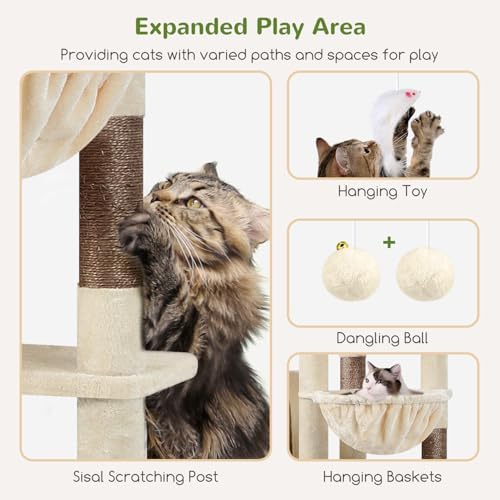 Globlazer Giant Cat Tree for Indoor Large Cats - Image 4