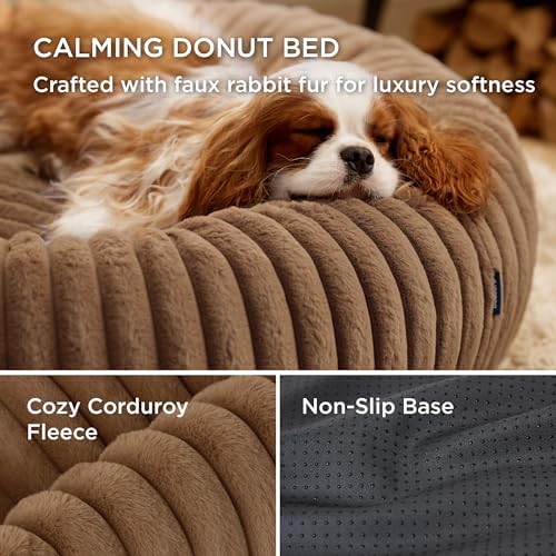 Bedsure ComfyFleece® Donut Large Dog Bed - Image 3