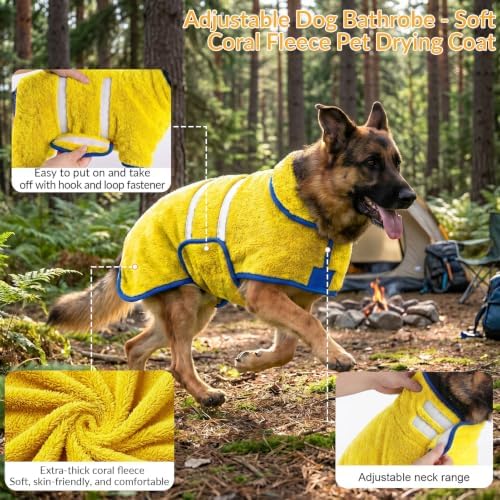 Bienbee Dog Bathrobe, Super Absorbent - Image 4