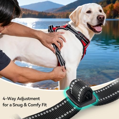 PHOEPET No Pull Dog Harnesses for Small Dogs Reflective Adjustable - Image 7