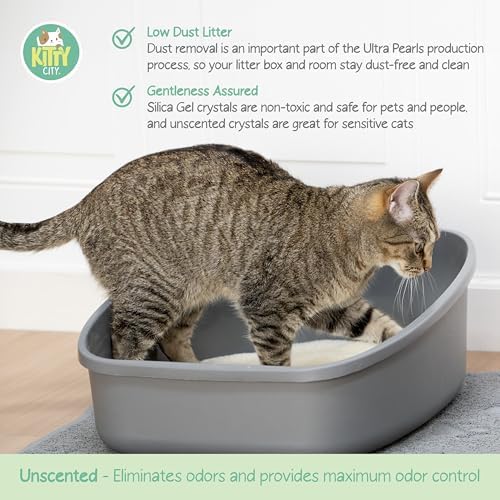 Kitty City pH Detecting Crystal Cat Litter, Silica Gel Crystals - Image 4