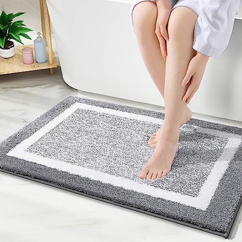OLANLY Bathroom Rugs 30x20, Soft Absorbent Microfiber Bath Rugs by OLANLY