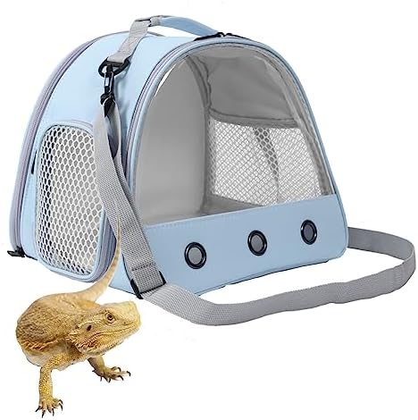 Bearded Dragon Travel Carrier, Lizards Cage, Small Animal Bag by WEVONIGU