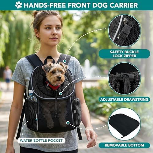 PetAmi Dog Carrier Backpack, Hands Free Front Pet Carrier, 14 lbs - Image 3