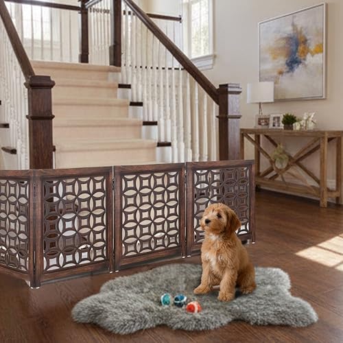 Wooden Foldable Pet Dog Gate - Image 4