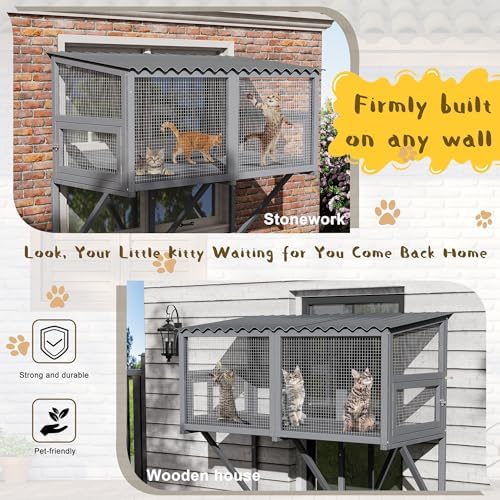 Cat Catio, Cat Window Perch for Indoor Cats, Cats Enclosure Windows - Image 6