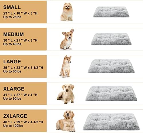 BFPETHOME Dog Bed for Large Dogs, Plush Kennel Pad for Sleeping &Ease Anxiety - Image 4