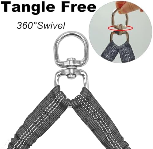 Dual Dog Leash Coupler Double Control Padded Handle - Image 4